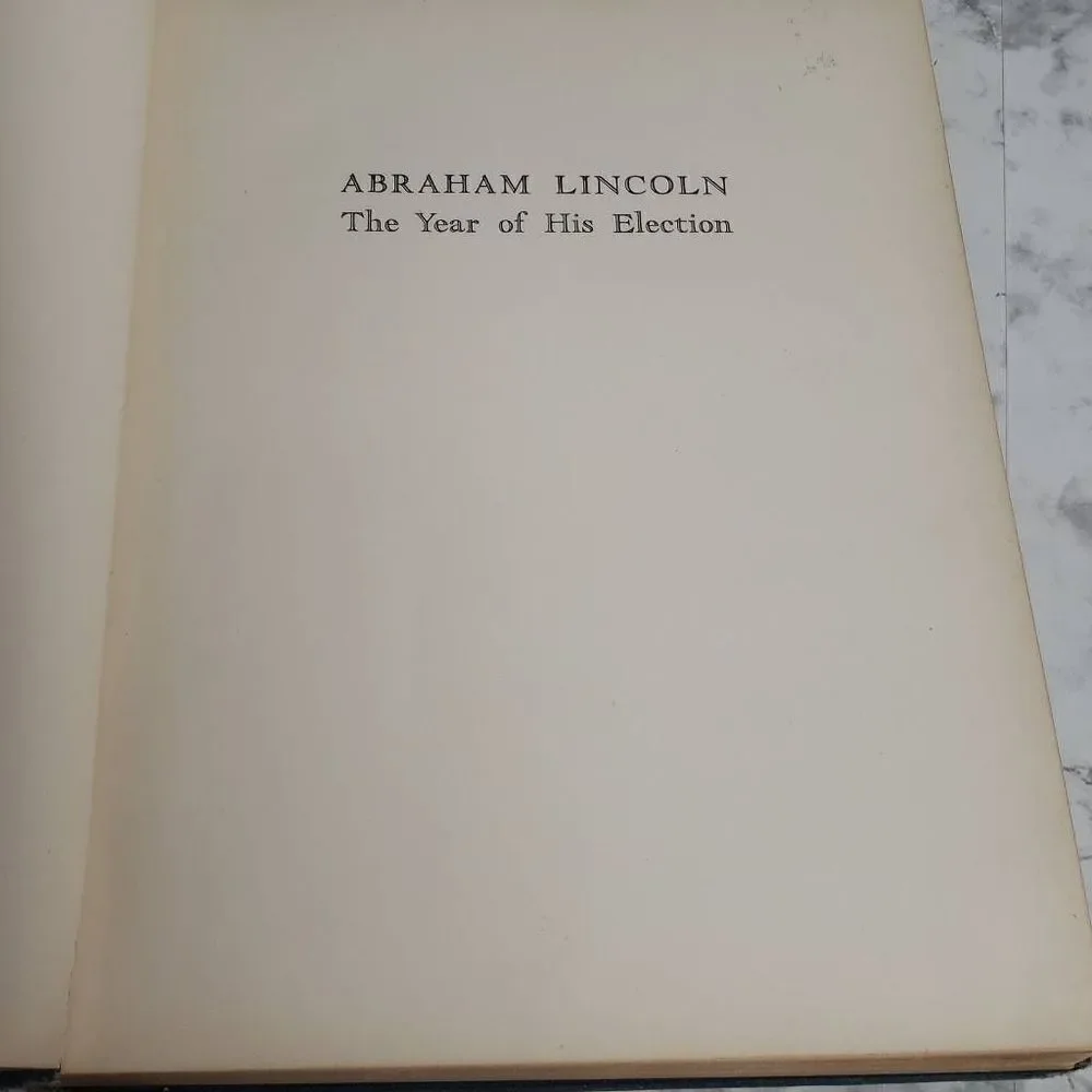 Vintage Abraham Lincoln The Year of His Election by Albert Shaw A Cartoon Histor